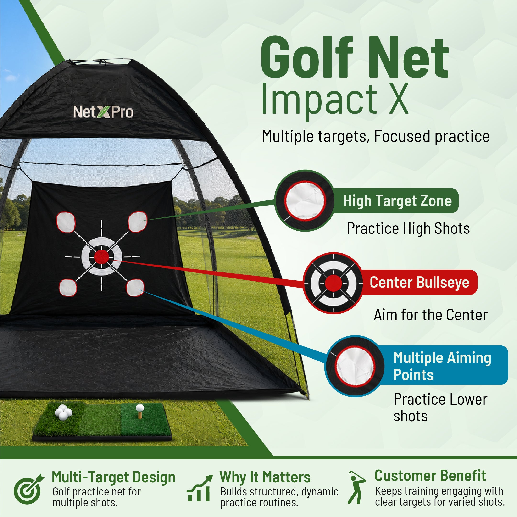 NetXPro Golf Net ImpactX