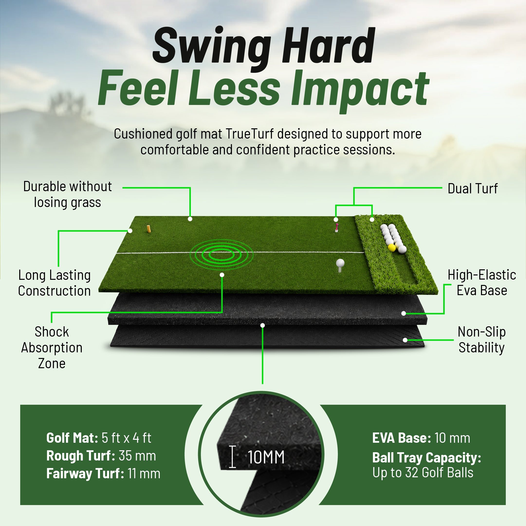 NetXPro Golf Mat TrueTurf
